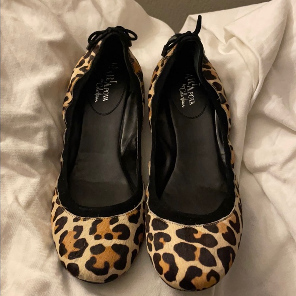 NWT Cole Haan Maria Sharapova leopard flats
